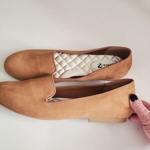 Seven For Man Kind Tan Suede Slip Ons NWOT.  Sz 11.